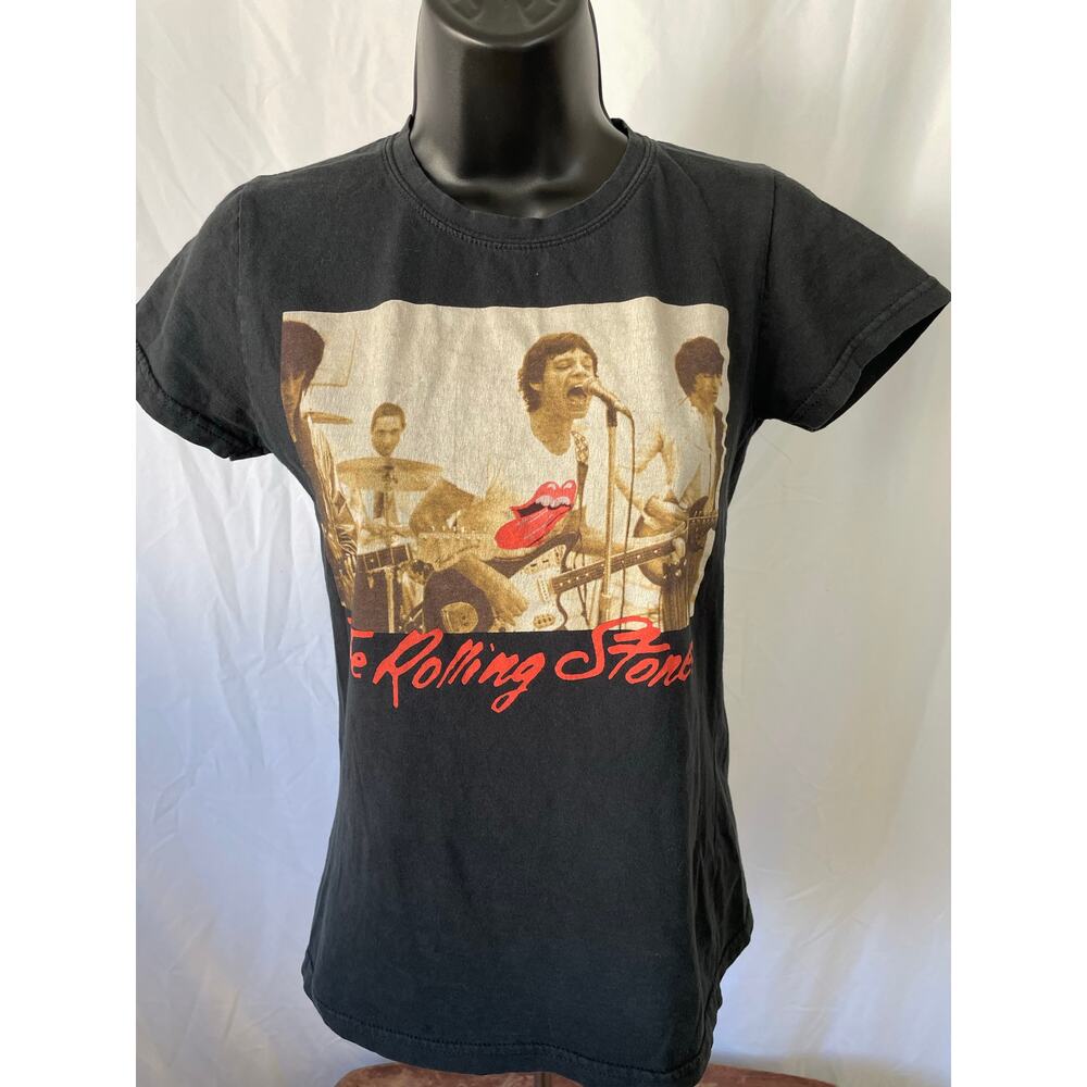 Rolling Stones Womens Band T-Shirt Medium Black  50 Years